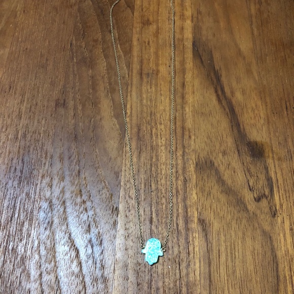 Authentic Opal and Gold Hamsa necklace - Picture 4 of 4